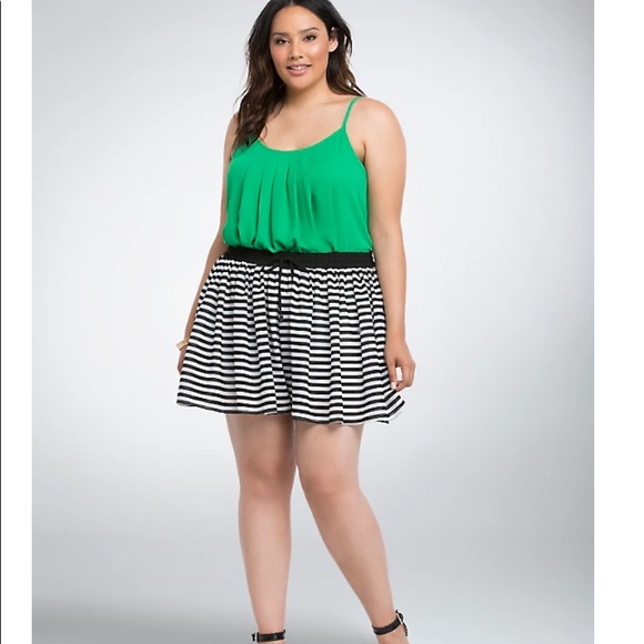 torrid Pants - Torrid Retro Striped Chiffon Shorts Size 3X